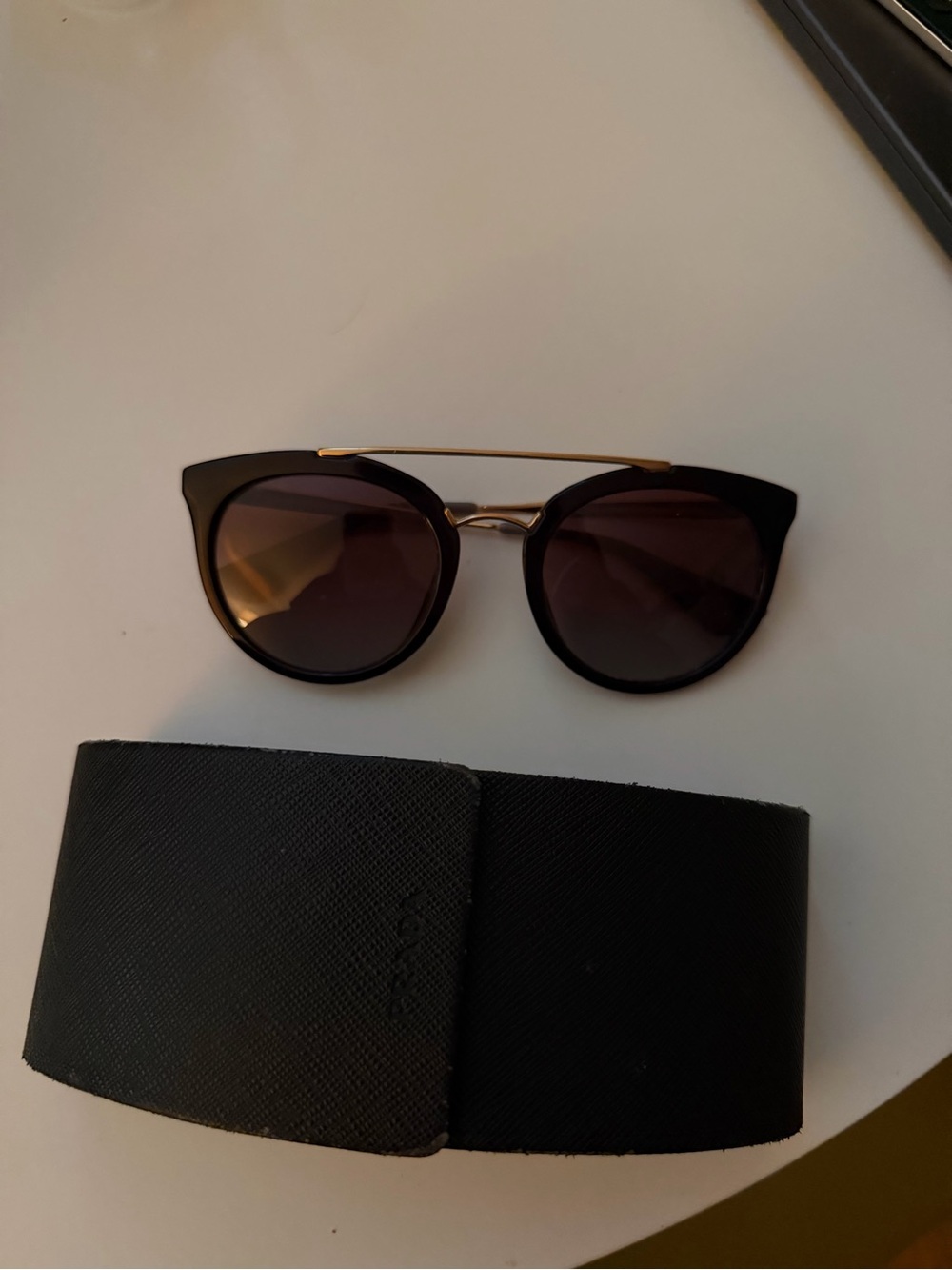 Prada Sunglasses with Gold Bridge